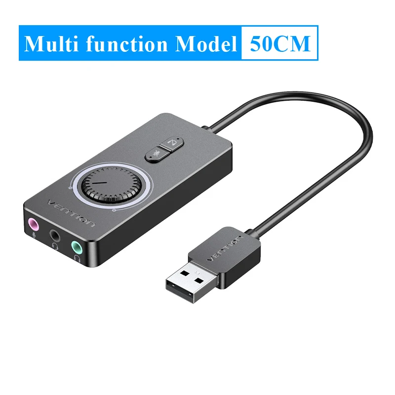 Vention Usb-Audioadapter Auf 3,5 Mm – Externe Soundkarte Für Kopfhörer Und Mikrofon An Macbook, Laptop, Pc &Amp; Ps4 Vention Usb-Audioadapter Auf 3,5 Mm – Externe Soundkarte Für Kopfhörer Und Mikrofon An Macbook, Laptop, Pc &Amp; Ps4 - Image 8