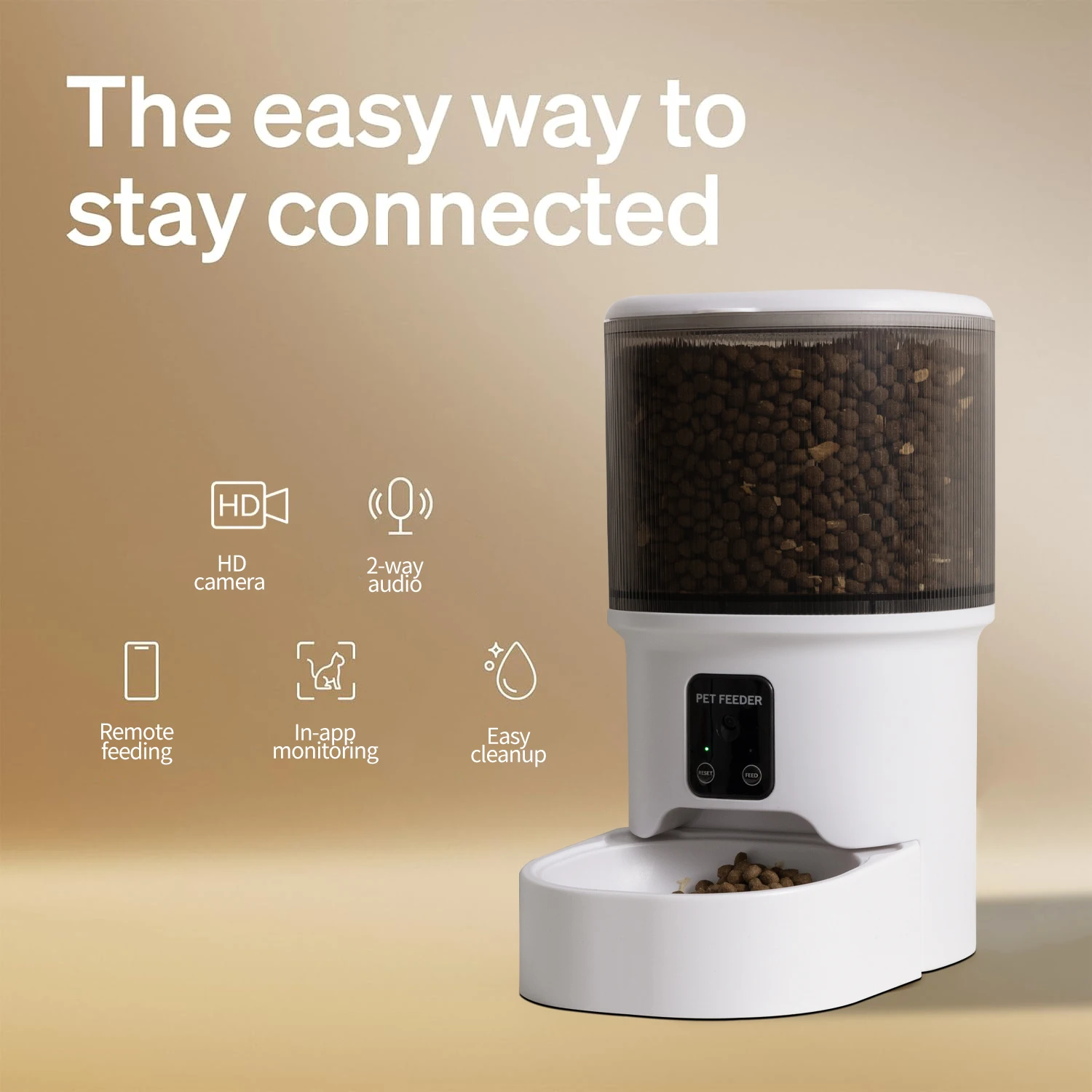 4L Intelligenter Futterautomat Für Haustiere, Automatischer Katzenfutterspender, Futternapf Für Katzen Und Hunde, Automatischer Katzenfütterer, Hundenapf Für Langsames Fressen Mit Zeitgesteuerter Portionierung 4L Intelligenter Futterautomat Für Haustiere, Automatischer Katzenfutterspender, Futternapf Für Katzen Und Hunde, Automatischer Katzenfütterer, Hundenapf Für Langsames Fressen Mit Zeitgesteuerter Portionierung - Image 5