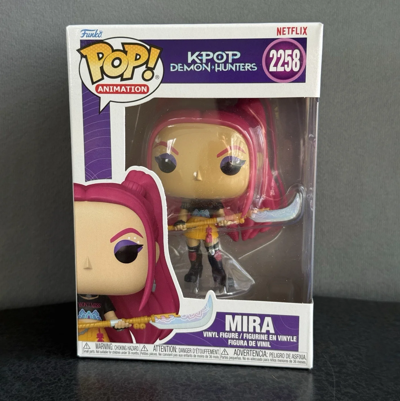 Funko Pop! Kpop Dämonenjäger Mira Figur # 2258 Offizielle Authentische 4,4-Zoll-Figuren In Limitierter Auflage, Kpop-Fans, Modellgeschenk, Spielzeug Funko Pop! Kpop Dämonenjäger Mira Figur # 2258 Offizielle Authentische 4,4-Zoll-Figuren In Limitierter Auflage, Kpop-Fans, Modellgeschenk, Spielzeug - Image 2