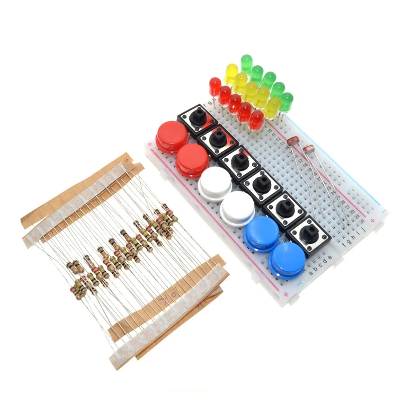 Arduino Uno R3 Starterkit – Mini-Breadboard Mit Leds, Taster Und Jumper-Kabel Für Elektronik- Und Diy-Projekte Arduino Uno R3 Starterkit – Mini-Breadboard Mit Leds, Taster Und Jumper-Kabel Für Elektronik- Und Diy-Projekte - Image 2