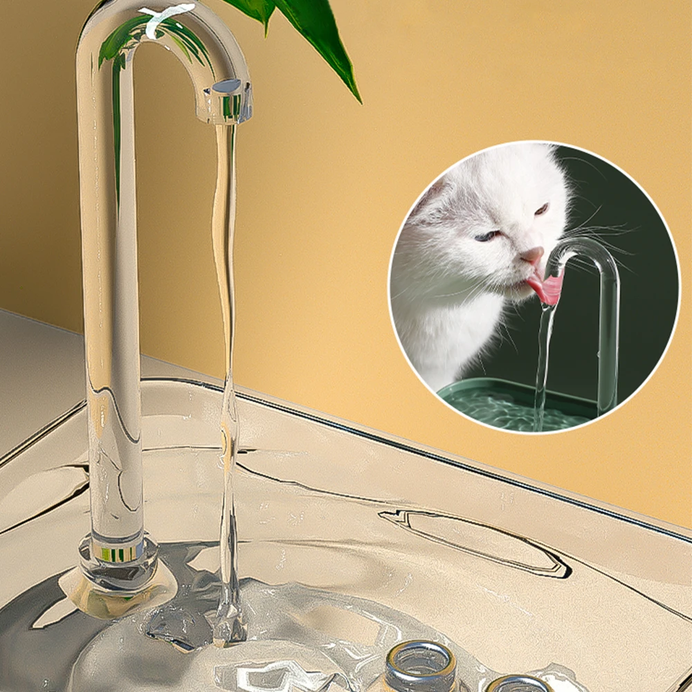Katzen-Wasserbrunnen, Automatischer Filter, Transparenter Katzentrinker, Usb, Elektrisch, Stumm, Umlaufender Filtertrinker Für Katzen, Wasserspender Katzen-Wasserbrunnen, Automatischer Filter, Transparenter Katzentrinker, Usb, Elektrisch, Stumm, Umlaufender Filtertrinker Für Katzen, Wasserspender - Image 15