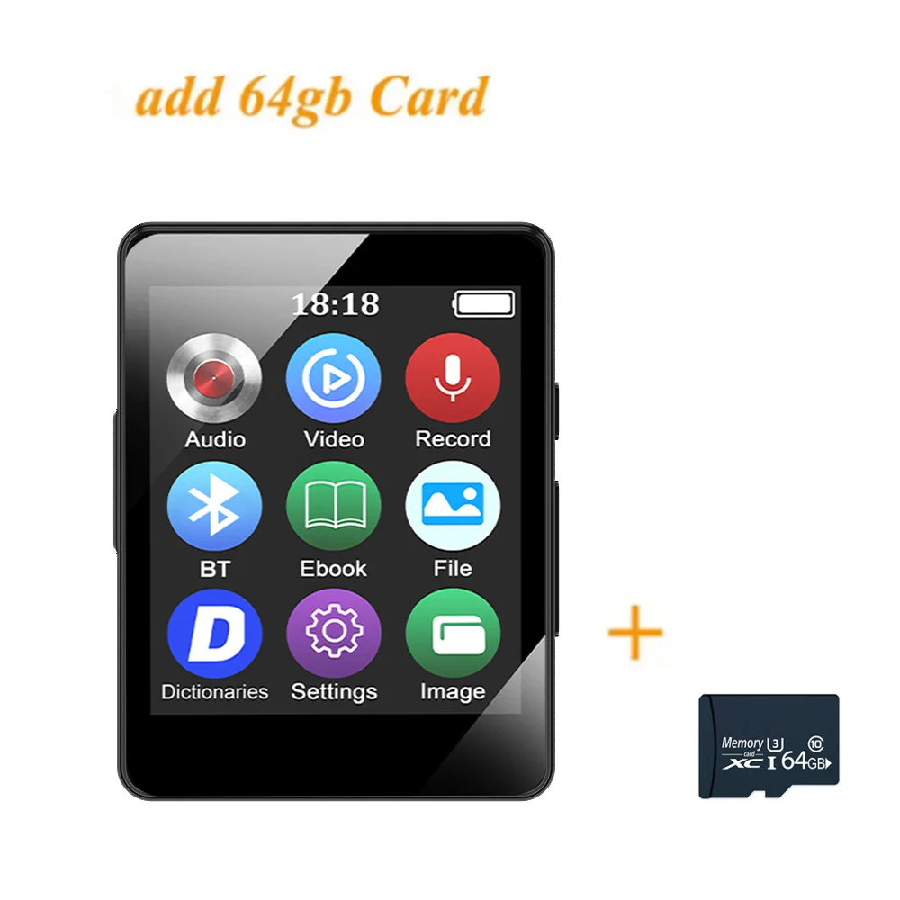 Mp3 Player Mit Hifi-Sound, 8–64 Gb, Lautsprecher, Mp4-Video, Fm-Radio &Amp; E-Book Mp3 Player Mit Hifi-Sound, 8–64 Gb, Lautsprecher, Mp4-Video, Fm-Radio &Amp; E-Book - Image 7
