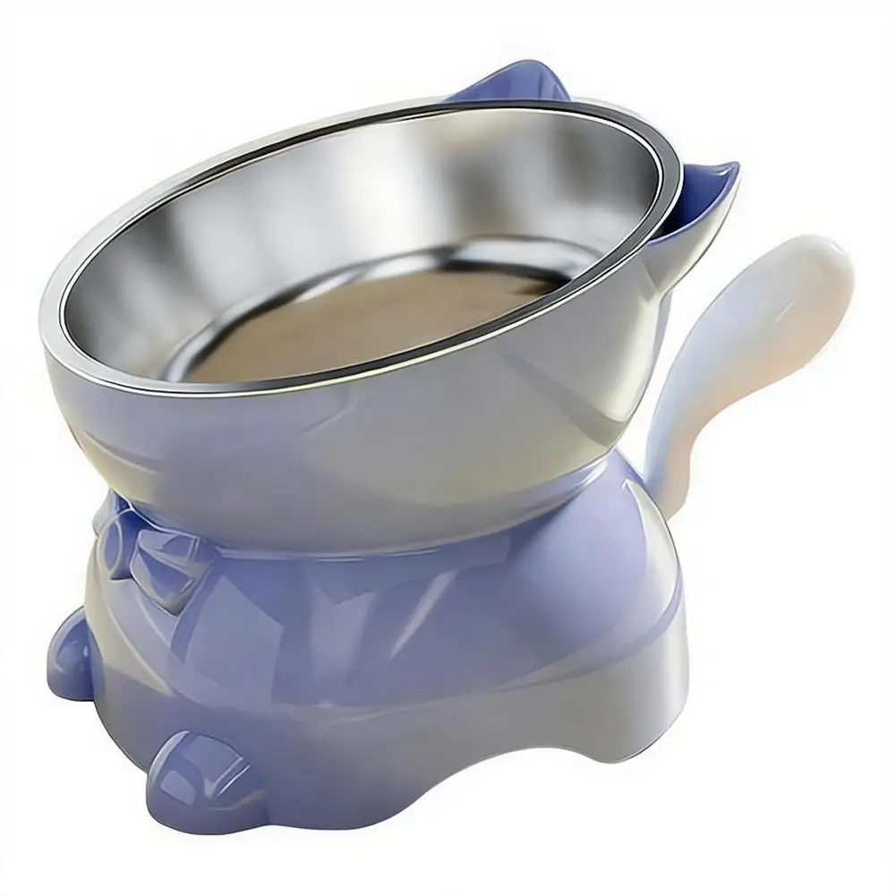 Stainless Steel Cat Bowl Anti-Spill Slanted Cat Food Food Water Dish For Cats Kitten Stainless Steel Cat Bowl Stainless Steel Cat Bowl Anti-Spill Slanted Cat Food Food Water Dish For Cats Kitten Stainless Steel Cat Bowl - Image 18