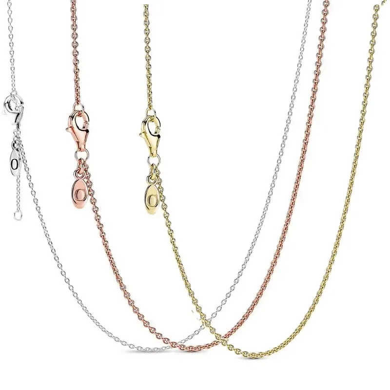 Neue Damen-Schmuck-Halskette Aus Roségold Aus 925Er-Sterlingsilber Kann Mit Originellem Charm-Anhänger-Halskette-Dly-Schmuckgeschenk Entworfen Werden Neue Damen-Schmuck-Halskette Aus Roségold Aus 925Er-Sterlingsilber Kann Mit Originellem Charm-Anhänger-Halskette-Dly-Schmuckgeschenk Entworfen Werden