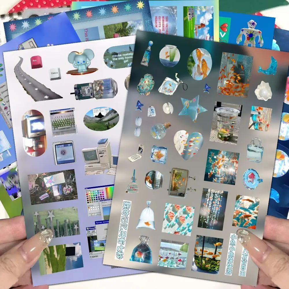 8/16 Blatt Y2K Gen Z Electronic Memories Style Retro Dreamcore Collages Journals Diary Scrapbook Sticker 8/16 Blatt Y2K Gen Z Electronic Memories Style Retro Dreamcore Collages Journals Diary Scrapbook Sticker - Image 6