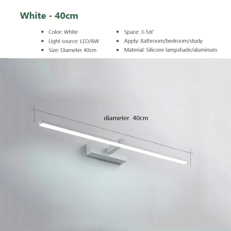 Moderne Led Wandleuchte Badezimmer Hardwares Wandleuchte Drei Farben Lichter Aluminium Badezimmer Bad Spiegel Linie Home Decor Leuchte Moderne Led Wandleuchte Badezimmer Hardwares Wandleuchte Drei Farben Lichter Aluminium Badezimmer Bad Spiegel Linie Home Decor Leuchte - Image 8