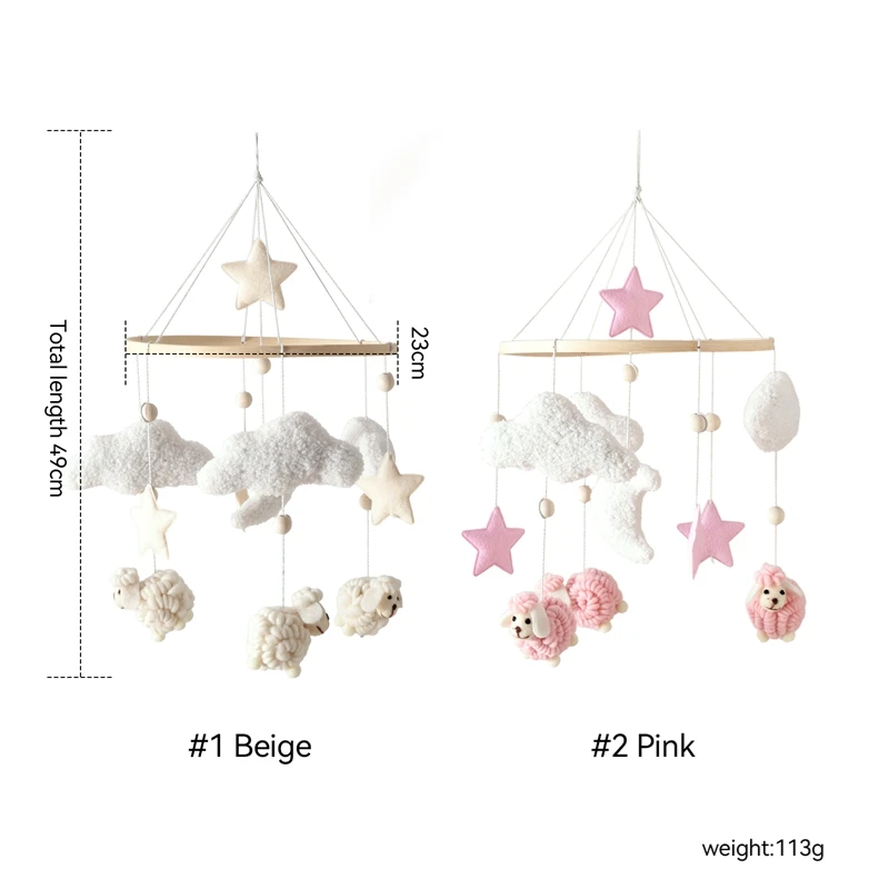 Baby Mobile Spielzeug Holz 0-12 Monate Rassel Spielzeug Baby Krippe Mobile Spielzeug Teddy Plüsch Alpaka Krippe Glocke Hängen Spielzeug Baby Krippe Halterung Baby Mobile Spielzeug Holz 0-12 Monate Rassel Spielzeug Baby Krippe Mobile Spielzeug Teddy Plüsch Alpaka Krippe Glocke Hängen Spielzeug Baby Krippe Halterung - Image 6