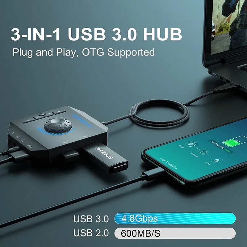 Externe Usb-Soundkarte Mit 3,5-Mm-Anschluss Für Pc, Laptop &Amp; Desktop – Audio-Adapter Für Windows Externe Usb-Soundkarte Mit 3,5-Mm-Anschluss Für Pc, Laptop &Amp; Desktop – Audio-Adapter Für Windows - Image 3