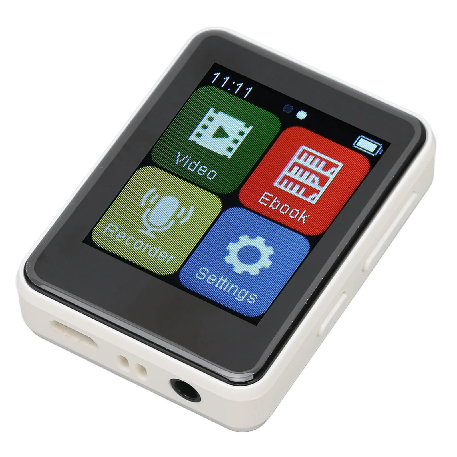 Tragbarer Mp3-Player, Bluetooth 5.0, Intelligente Hd-Geräuschunterdrückung, Fm-Radio, Elektrisches Buch, 1,8-Zoll-Mp3-Player Mit Vollem Touchscreen Tragbarer Mp3-Player, Bluetooth 5.0, Intelligente Hd-Geräuschunterdrückung, Fm-Radio, Elektrisches Buch, 1,8-Zoll-Mp3-Player Mit Vollem Touchscreen - Image 5