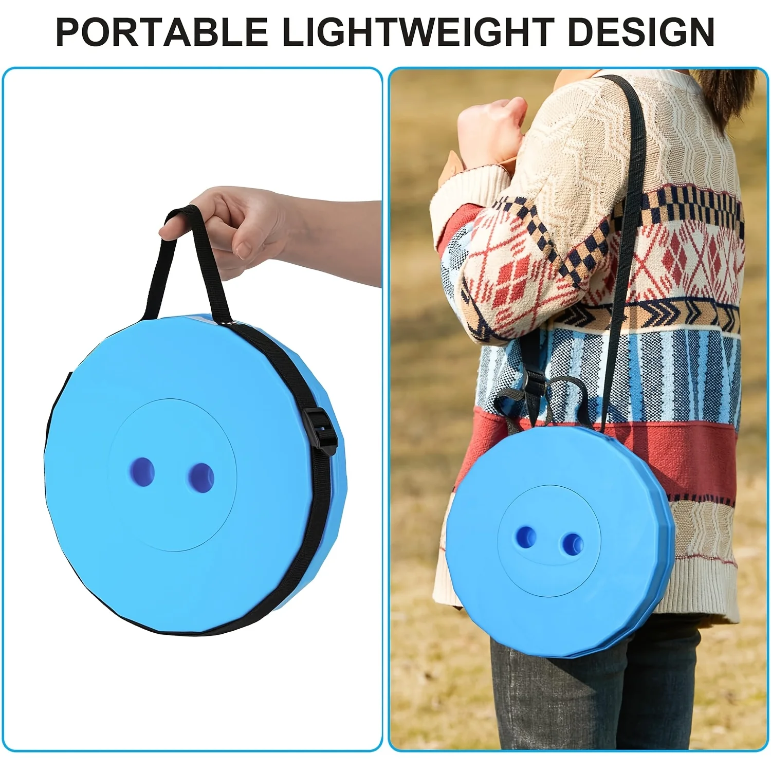 Upgraded Foldable Stool Thickened, Portable Collapsible Stool Retractable Stool For Fishing, Hiking Tours, Bbq, Parties, Outdoor Upgraded Foldable Stool Thickened, Portable Collapsible Stool Retractable Stool For Fishing, Hiking Tours, Bbq, Parties, Outdoor - Image 5