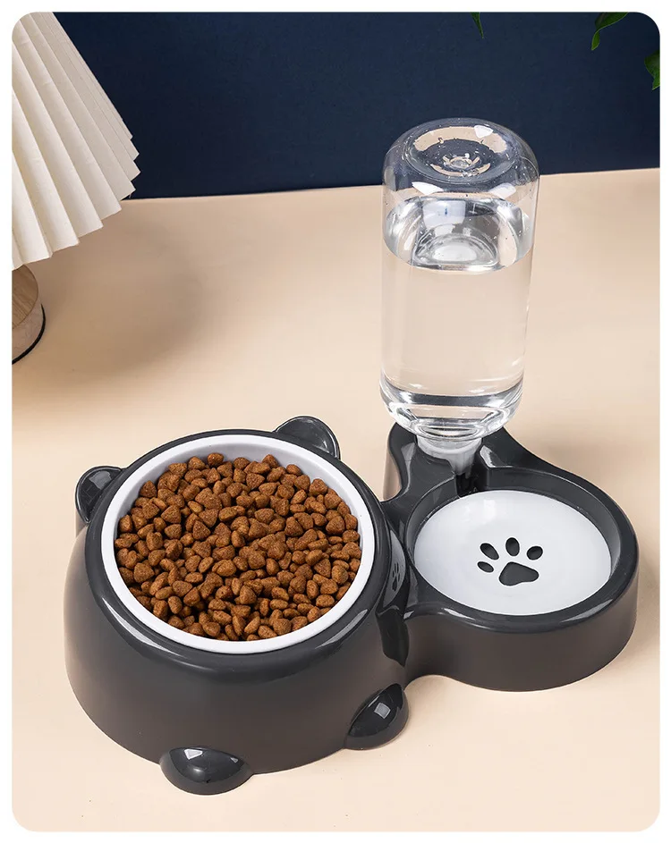 Pet Bowl 2-In-1 Auto Water Feeder, Tilted Elevated Cat Dog Bowl For Food &Amp; Water, Anti-Choking Slow Feeder Dish For Pets Pet Bowl 2-In-1 Auto Water Feeder, Tilted Elevated Cat Dog Bowl For Food &Amp; Water, Anti-Choking Slow Feeder Dish For Pets - Image 5