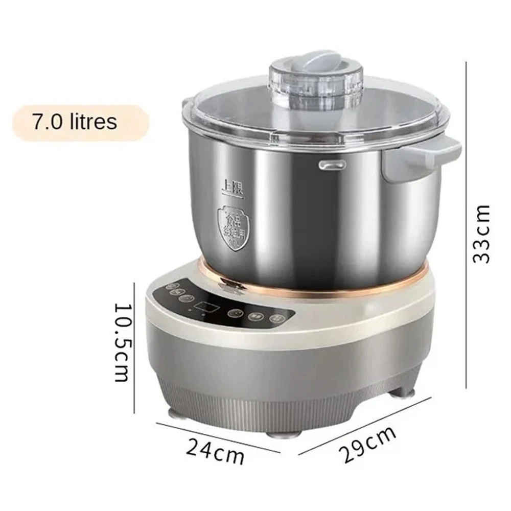 Teigknetmaschine 5L 7L Teigbereiter Elektrische Knetmaschine Teigmixer Mit Fermentationsfunktion Edelstahl Teigknetmaschine 5L 7L Teigbereiter Elektrische Knetmaschine Teigmixer Mit Fermentationsfunktion Edelstahl - Image 3