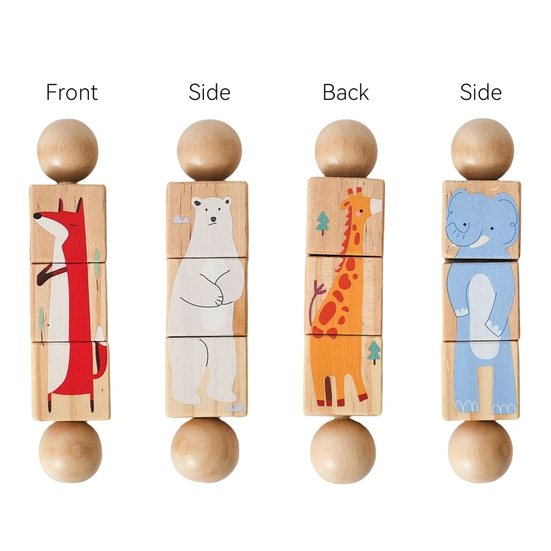 Baby Wooden Rotating Jigsaw Puzzle Hand Bell Toy Montessori Educational Sensory Cognition Toys Wooden Music Rattle Toy Baby Gift Baby Wooden Rotating Jigsaw Puzzle Hand Bell Toy Montessori Educational Sensory Cognition Toys Wooden Music Rattle Toy Baby Gift - Image 7