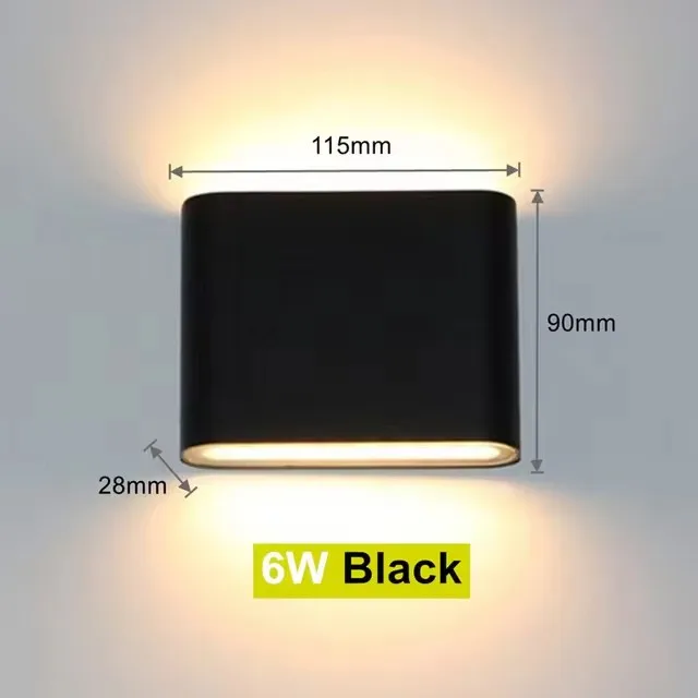 Moderne Wasserdichte 12W Led-Wandleuchte Für Den Außenbereich, Ip65, Aluminium, Nach Oben Und Unten, Wandleuchte, Garten, Veranda, Wandleuchte, Dekoration, Licht 110V, 220V Moderne Wasserdichte 12W Led-Wandleuchte Für Den Außenbereich, Ip65, Aluminium, Nach Oben Und Unten, Wandleuchte, Garten, Veranda, Wandleuchte, Dekoration, Licht 110V, 220V - Image 10