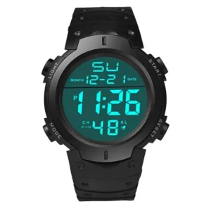Männer Sport LED Digitaluhr Multifunktionale Gummi Fitness Sportler Zeitmessung Elektronische Uhr Reloj