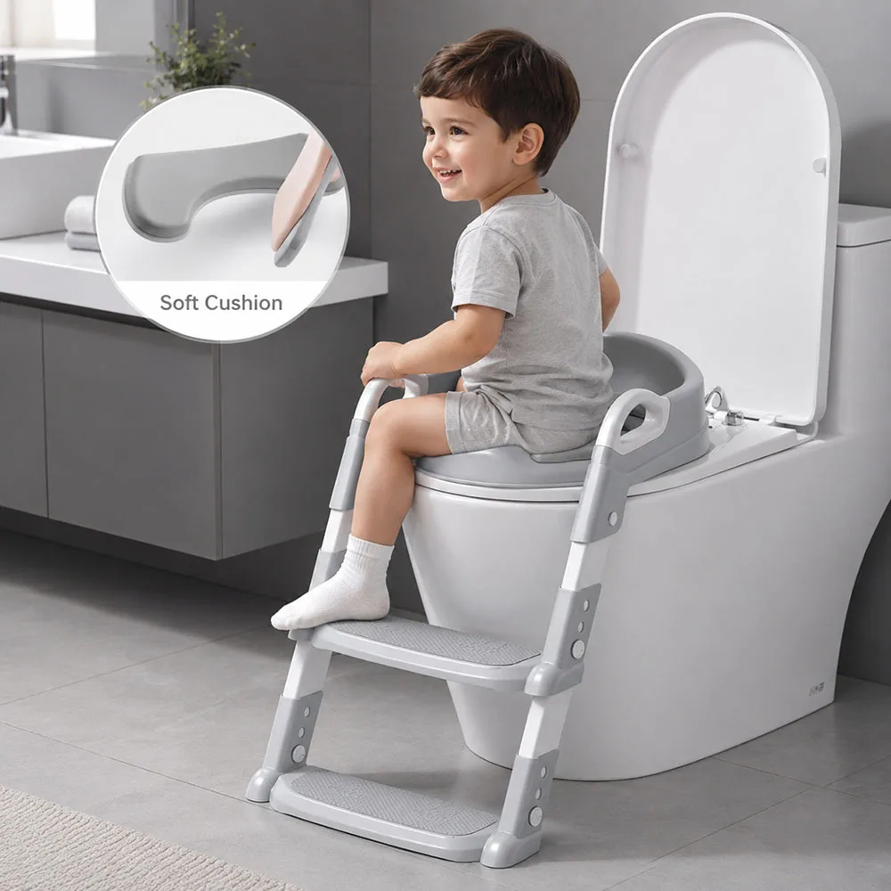 New Children'S Toilet Stepped Baby Boys And Girls Toilet Training Foldable Foot Stool Toilet Seat Ring Stepped Assisted Tool New Children'S Toilet Stepped Baby Boys And Girls Toilet Training Foldable Foot Stool Toilet Seat Ring Stepped Assisted Tool - Image 21