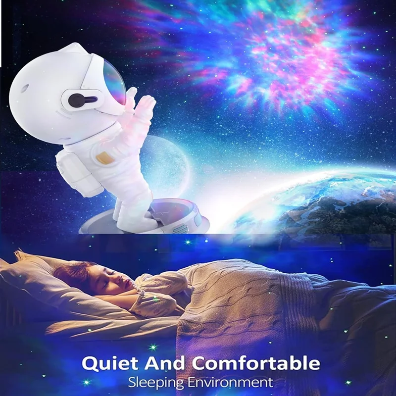 Galaxy Sternenprojektor Astronaut – Sternenhimmel-Nachtlicht Für Schlafzimmer &Amp; Zuhause, Dekorative Lampe Und Geschenkidee Galaxy Sternenprojektor Astronaut – Sternenhimmel-Nachtlicht Für Schlafzimmer &Amp; Zuhause, Dekorative Lampe Und Geschenkidee - Image 4