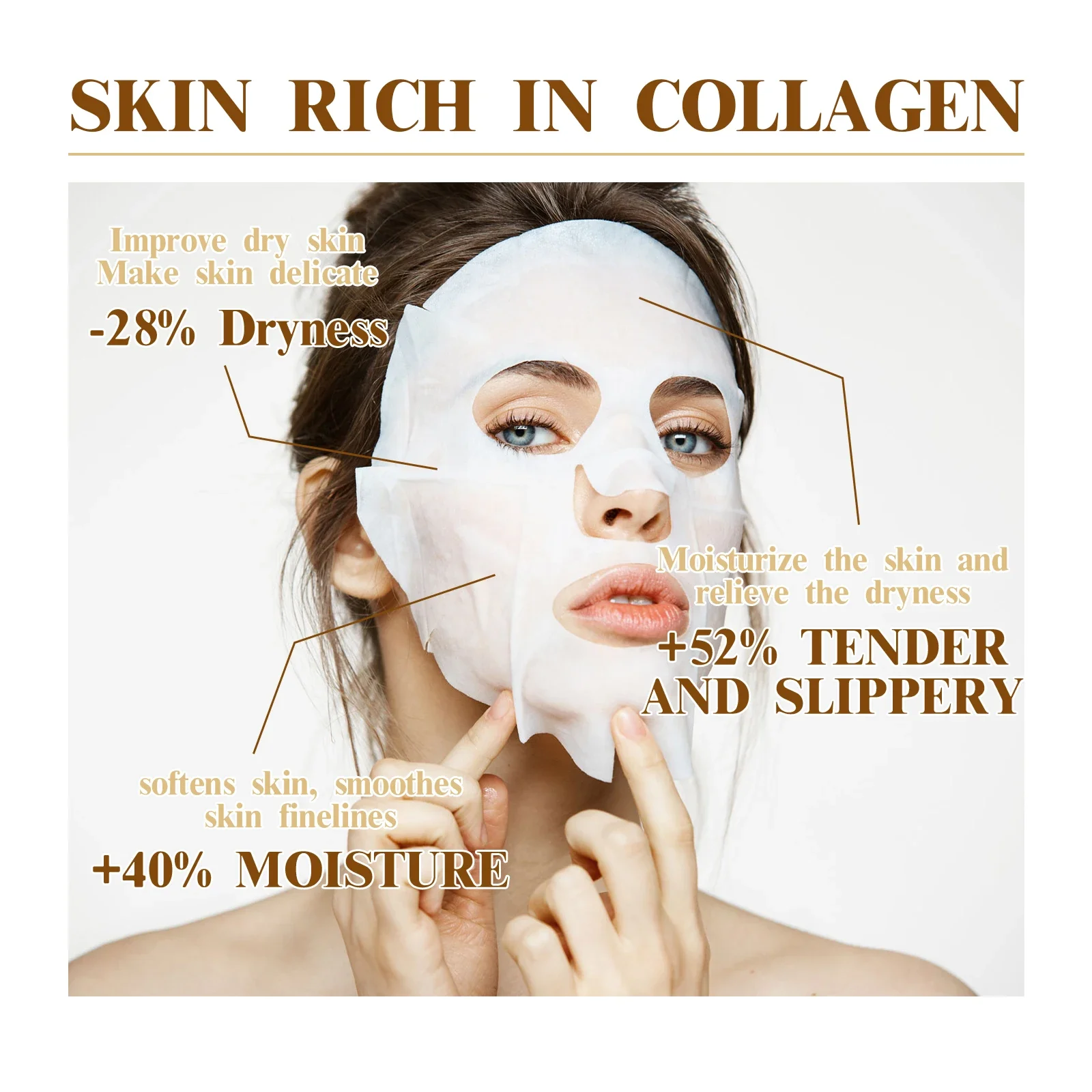 10Pcs Kollagen Anti Falten Gesichtsmaske Anti Aging Verblassen Feine Linien Feste Haut Feuchtigkeitsspendende Aufhellung Hautpflege Koreanische Kosmetik 10Pcs Kollagen Anti Falten Gesichtsmaske Anti Aging Verblassen Feine Linien Feste Haut Feuchtigkeitsspendende Aufhellung Hautpflege Koreanische Kosmetik - Image 4