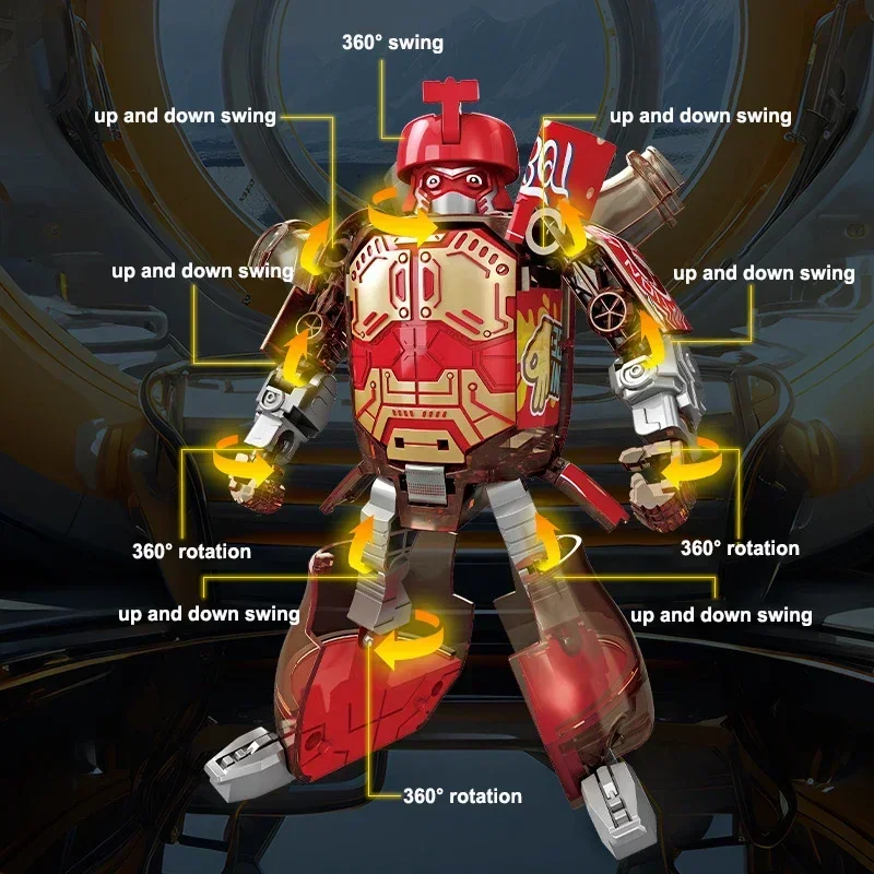 Cartoon Deformation Robot Simulated Bottled Soda Deformed Robot Action Figures Mecha Warrior Creative Model Toy Educational Toy Cartoon Deformation Robot Simulated Bottled Soda Deformed Robot Action Figures Mecha Warrior Creative Model Toy Educational Toy - Image 4