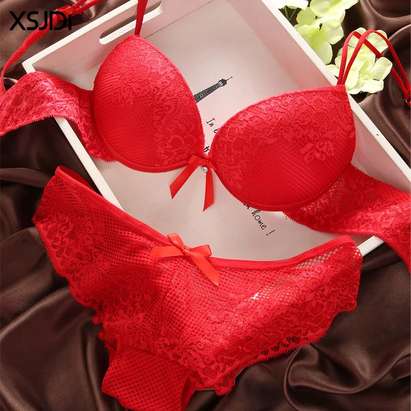Frauen Sexy Spitze Bh Set Mode Dünne Tiefe V Bh Push-Up Unterwäsche Lenceria Mujer Vintage Gestickte Einfarbig Bh Set Frauen Sexy Spitze Bh Set Mode Dünne Tiefe V Bh Push-Up Unterwäsche Lenceria Mujer Vintage Gestickte Einfarbig Bh Set - Image 2