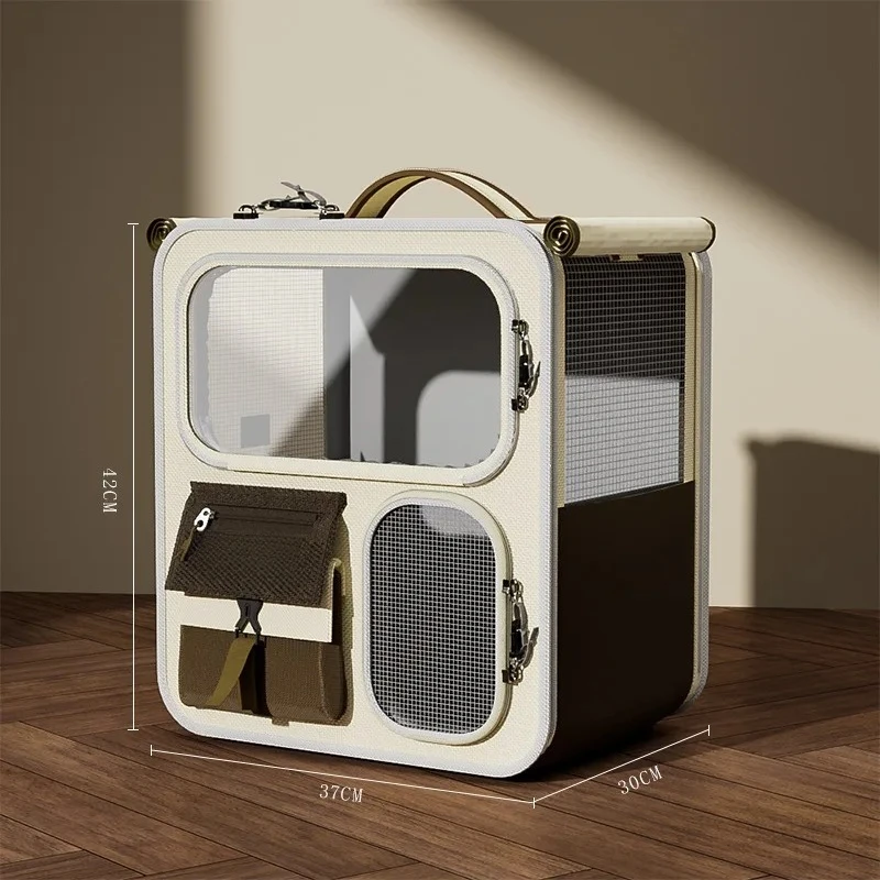 Rolling Cat Carrier With Wheels For Large Cats Small Dogs Up To 10Kg Ideal For Travel Walking And Camping Cat Handbag Dog Bag Rolling Cat Carrier With Wheels For Large Cats Small Dogs Up To 10Kg Ideal For Travel Walking And Camping Cat Handbag Dog Bag - Image 8