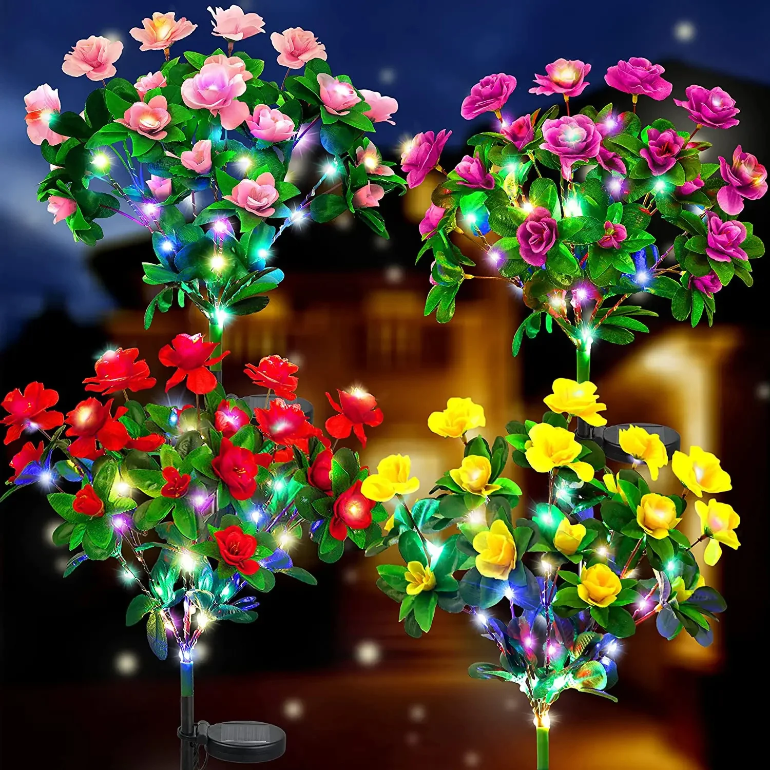 Led-Solarleuchte, Wasserdicht, Azalea-Solarblumen-Lampe, Für Den Außenbereich, Dekorativ Für Garten, Hof, Rasen, Weg, Beleuchtung, Urlaub, Hochzeit, Dekoration Led-Solarleuchte, Wasserdicht, Azalea-Solarblumen-Lampe, Für Den Außenbereich, Dekorativ Für Garten, Hof, Rasen, Weg, Beleuchtung, Urlaub, Hochzeit, Dekoration