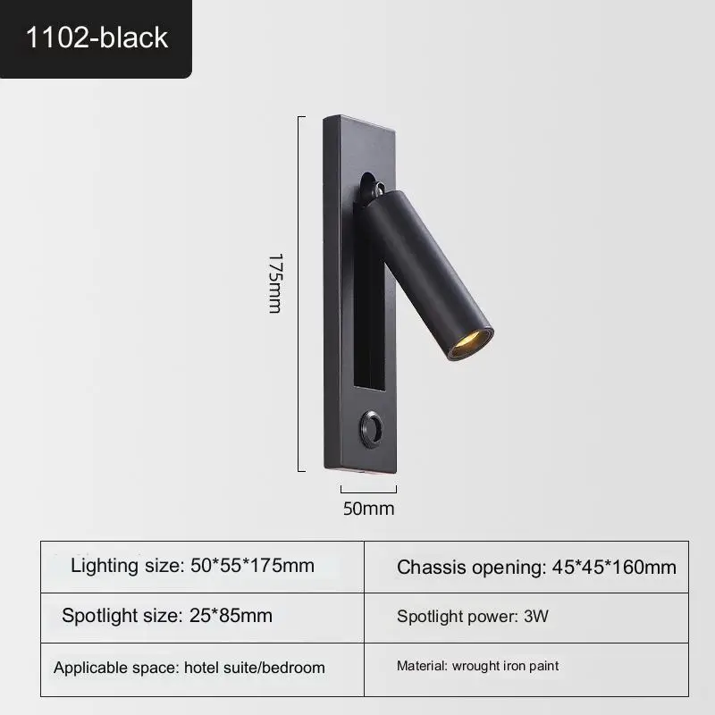 Innen Led-Wand Leuchte Nordische Scheinwerfer Für Schlafzimmer Neben Wohnzimmer Hotel Moderne Rotation Klappbare Kopfteil Lese Lampen Innen Led-Wand Leuchte Nordische Scheinwerfer Für Schlafzimmer Neben Wohnzimmer Hotel Moderne Rotation Klappbare Kopfteil Lese Lampen - Image 11
