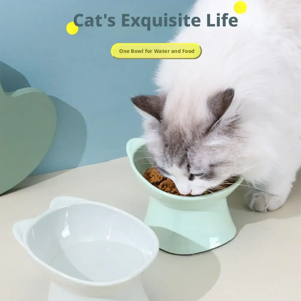 Tilted Cat Food Bowl Anti Vomiting Orthopedic Elevated Cat Dish Whisker Friendly Ceramic Pet Feeder For Small Pets Tilted Cat Food Bowl Anti Vomiting Orthopedic Elevated Cat Dish Whisker Friendly Ceramic Pet Feeder For Small Pets - Image 17