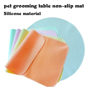 Fellpflegetisch für Haustiere, rutschfeste Matte, Haustierrennen, Fellpflegewerkzeuge aus Silikon, langlebig und geruchlos, kein Haar, gut reinigen