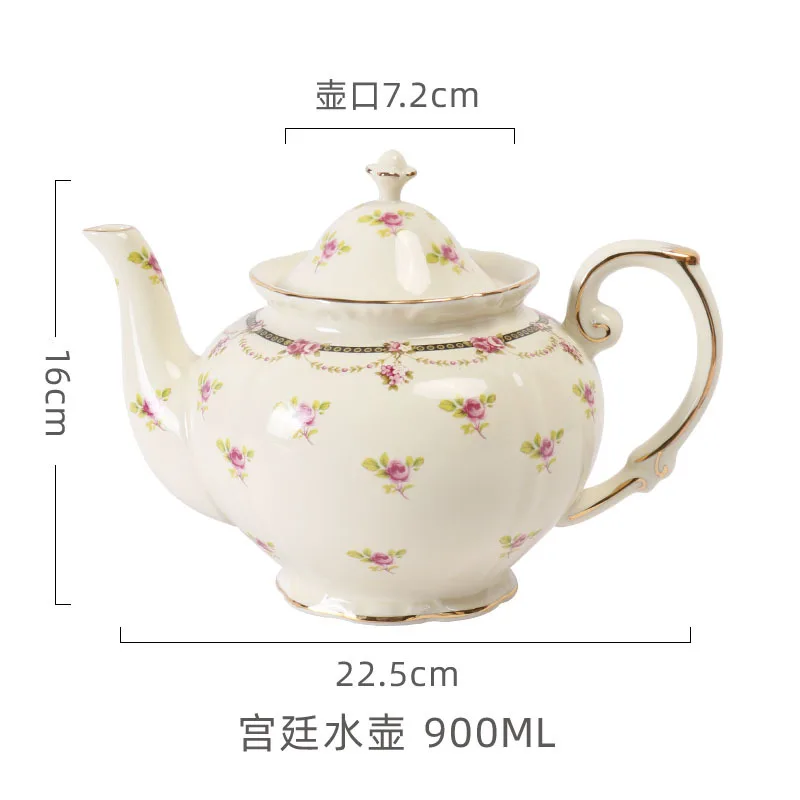 Französisches Vintage-Keramik-Teeservice, Teekanne &Amp; Tassen Mit Untertassen In Goldverzierung, Königliches Nachmittagstee-Set, Kaffeeservice, Elegantes Geschenk Französisches Vintage-Keramik-Teeservice, Teekanne &Amp; Tassen Mit Untertassen In Goldverzierung, Königliches Nachmittagstee-Set, Kaffeeservice, Elegantes Geschenk - Image 3