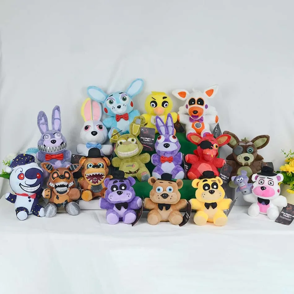 2025Neue Fivenight At Freddy Fnaf Niedliche Plüschtiere Puppe Bonnie Bär Foxy Cartoon Gefüllte Puppen Freddy Spielzeug Für Kinder Fans Geschenke 2025Neue Fivenight At Freddy Fnaf Niedliche Plüschtiere Puppe Bonnie Bär Foxy Cartoon Gefüllte Puppen Freddy Spielzeug Für Kinder Fans Geschenke