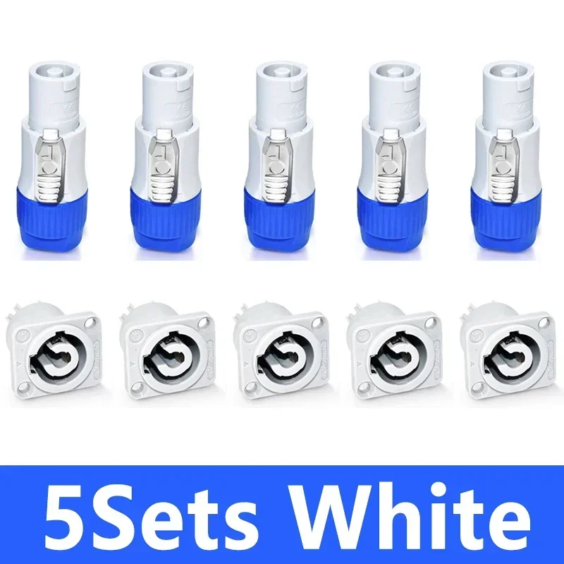 10-Teiliges 3-Poliges Powercon Stecker Set – Verriegelbare Ac-Kabelstecker Mit Chassis-Buchsen Für Led-Bildschirme Und Bühnenlicht 10-Teiliges 3-Poliges Powercon Stecker Set – Verriegelbare Ac-Kabelstecker Mit Chassis-Buchsen Für Led-Bildschirme Und Bühnenlicht - Image 8