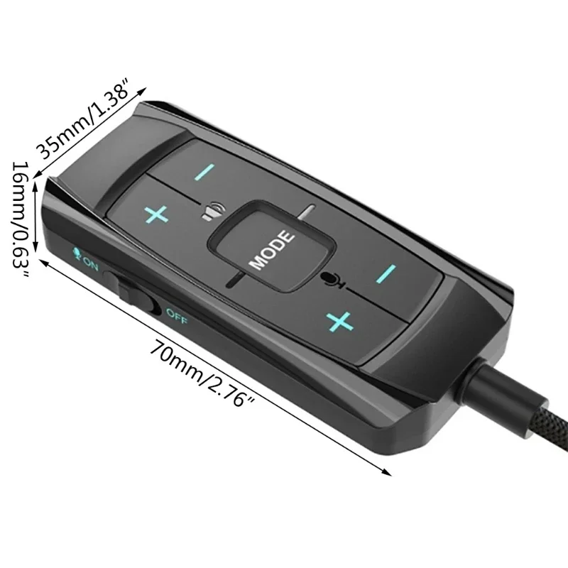 Externe Usb-Soundkarte 7.1-Kanal 3D-Audio – 3,5-Mm-Adapter Für Gaming-Headsets, Kopfhörer, Pc, Desktop &Amp; Notebook Externe Usb-Soundkarte 7.1-Kanal 3D-Audio – 3,5-Mm-Adapter Für Gaming-Headsets, Kopfhörer, Pc, Desktop &Amp; Notebook - Image 5