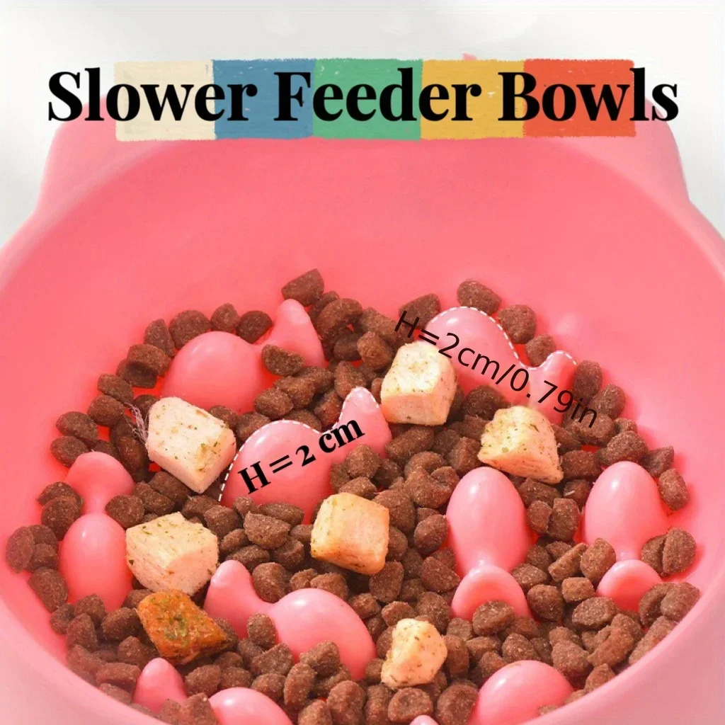 Cat Food Bowl, Rice Bowl, Slow Food, High Feet, Anti Choking Bowl, Cat Basin, Anti Choking, Anti Choking Neck, Relieve Anxiety Cat Food Bowl, Rice Bowl, Slow Food, High Feet, Anti Choking Bowl, Cat Basin, Anti Choking, Anti Choking Neck, Relieve Anxiety - Image 12