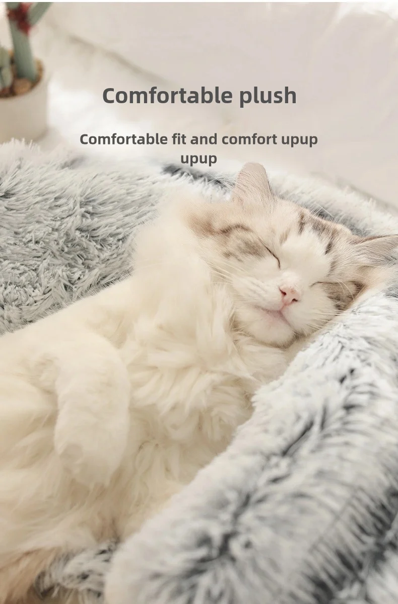Autumn And Winter Soft Plush Pet Bed And Pet Bed Winter Warm And Cold Plush Comforter Nest Shell Cat Nest Semi-Enclosed Cat Nest Autumn And Winter Soft Plush Pet Bed And Pet Bed Winter Warm And Cold Plush Comforter Nest Shell Cat Nest Semi-Enclosed Cat Nest - Image 18