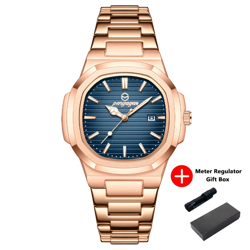 Luxuriöse Quadratische Herren-Armbanduhr, Elegant, Wasserdicht, Leuchtend, Mit Datumsanzeige, Edelstahl, Quarzuhren Für Herren, Weihnachtsgeschenk + Box Reloj Luxuriöse Quadratische Herren-Armbanduhr, Elegant, Wasserdicht, Leuchtend, Mit Datumsanzeige, Edelstahl, Quarzuhren Für Herren, Weihnachtsgeschenk + Box Reloj - Image 15