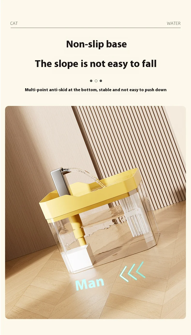 Cat Water Fountain Auto Filter Transparent Drinker Usb Anti-Dry Burning Recirculate Filtering Water Dispenser With Pump Cat Water Fountain Auto Filter Transparent Drinker Usb Anti-Dry Burning Recirculate Filtering Water Dispenser With Pump - Image 15
