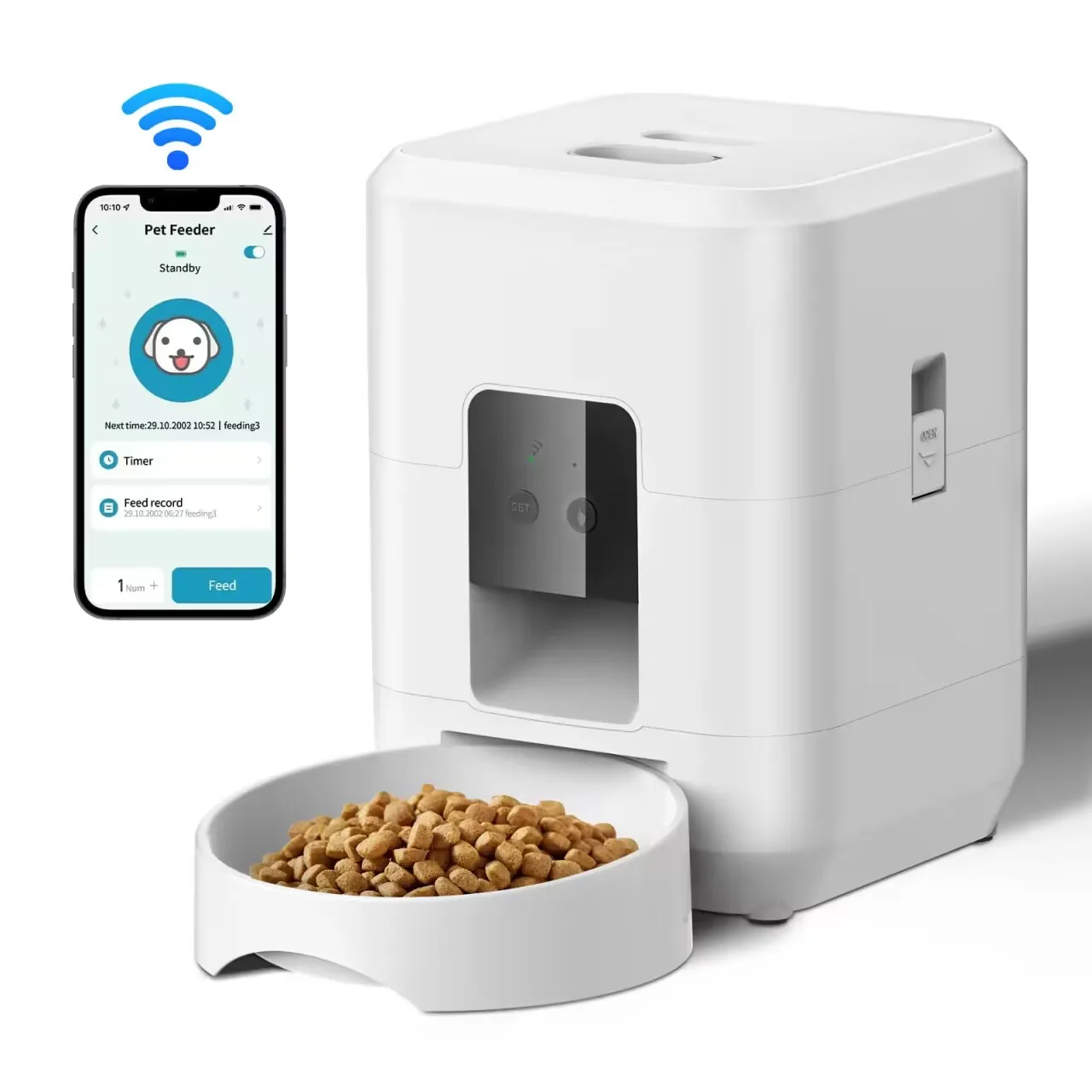 Smart Pet Feeder Automatic Cat Feeder Dog Slow Food Machine With Timed Quantitative Automatic Cat Food Dispenser Cat Dog Bowl Smart Pet Feeder Automatic Cat Feeder Dog Slow Food Machine With Timed Quantitative Automatic Cat Food Dispenser Cat Dog Bowl - Image 6