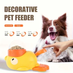 Futternapf für Haustiere, Futternapf für Entenhunde, langsamer, schluckender Futternapf für Hunde, interaktiver Futterspender für kleine und mittelgroße Haustiere