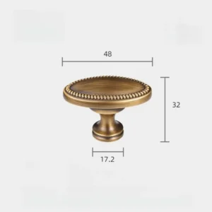 Dooroom Solid Brass Furniture Handles French Vintage Design High Quality Knobs Cabinet Drawers T-bar Handle