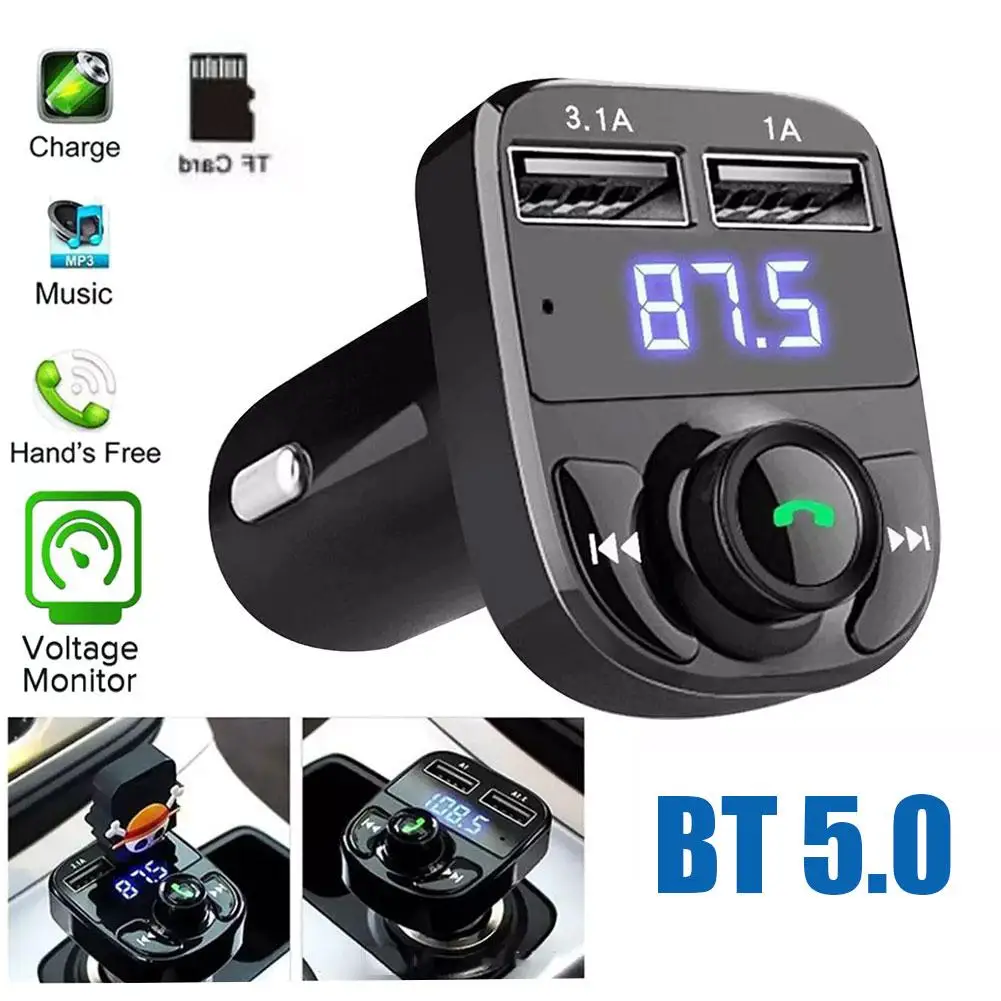 Bluetooth Fm Transmitter &Amp; Mp3-Player – Kabelloser Auto-Adapter Mit Freisprechfunktion, Dual-Usb-Ladeanschlüssen Und Musikstreaming Bluetooth Fm Transmitter &Amp; Mp3-Player – Kabelloser Auto-Adapter Mit Freisprechfunktion, Dual-Usb-Ladeanschlüssen Und Musikstreaming - Image 5