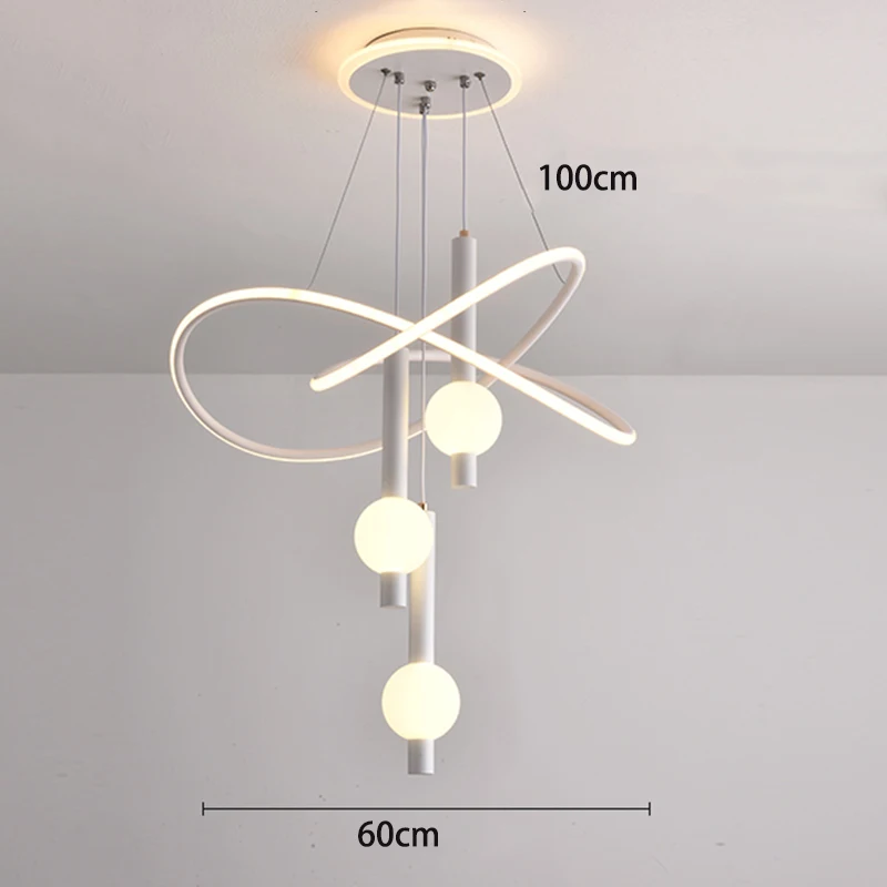 Moderne Led-Pendelleuchte, Kronleuchter Für Esszimmer, Wohnzimmer, Deckenleuchte, 3 Farben, Dimmbar, Innenbeleuchtung, Heimdekoration, Lampe Moderne Led-Pendelleuchte, Kronleuchter Für Esszimmer, Wohnzimmer, Deckenleuchte, 3 Farben, Dimmbar, Innenbeleuchtung, Heimdekoration, Lampe - Image 8
