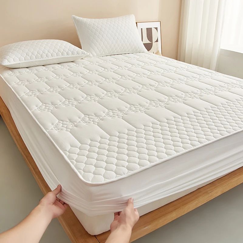 Waterproof Quilted Mattress Protector - Waterproof Fitted Sheet , Jacquard Style Mattress Cover, Antibacterial, Hypoallergenic Waterproof Quilted Mattress Protector - Waterproof Fitted Sheet , Jacquard Style Mattress Cover, Antibacterial, Hypoallergenic - Image 6