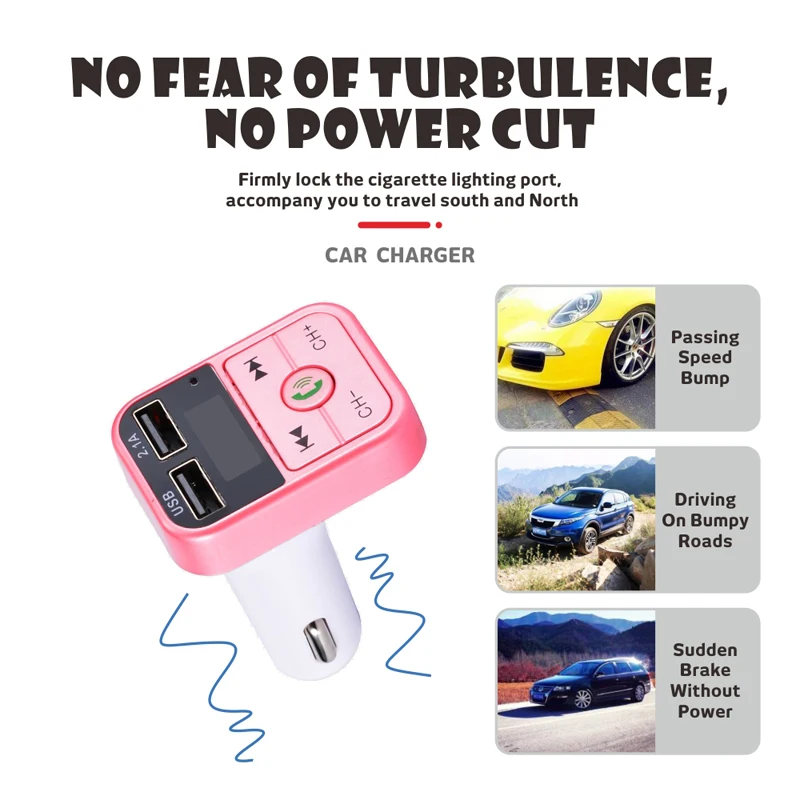 Tragbarer Bluetooth-Auto-Mp3-Player Mit 5.3 Fm-Transmitter, Dual-Usb-Schnellladegerät, Audioempfänger &Amp; Freisprechfunktion Tragbarer Bluetooth-Auto-Mp3-Player Mit 5.3 Fm-Transmitter, Dual-Usb-Schnellladegerät, Audioempfänger &Amp; Freisprechfunktion - Image 5
