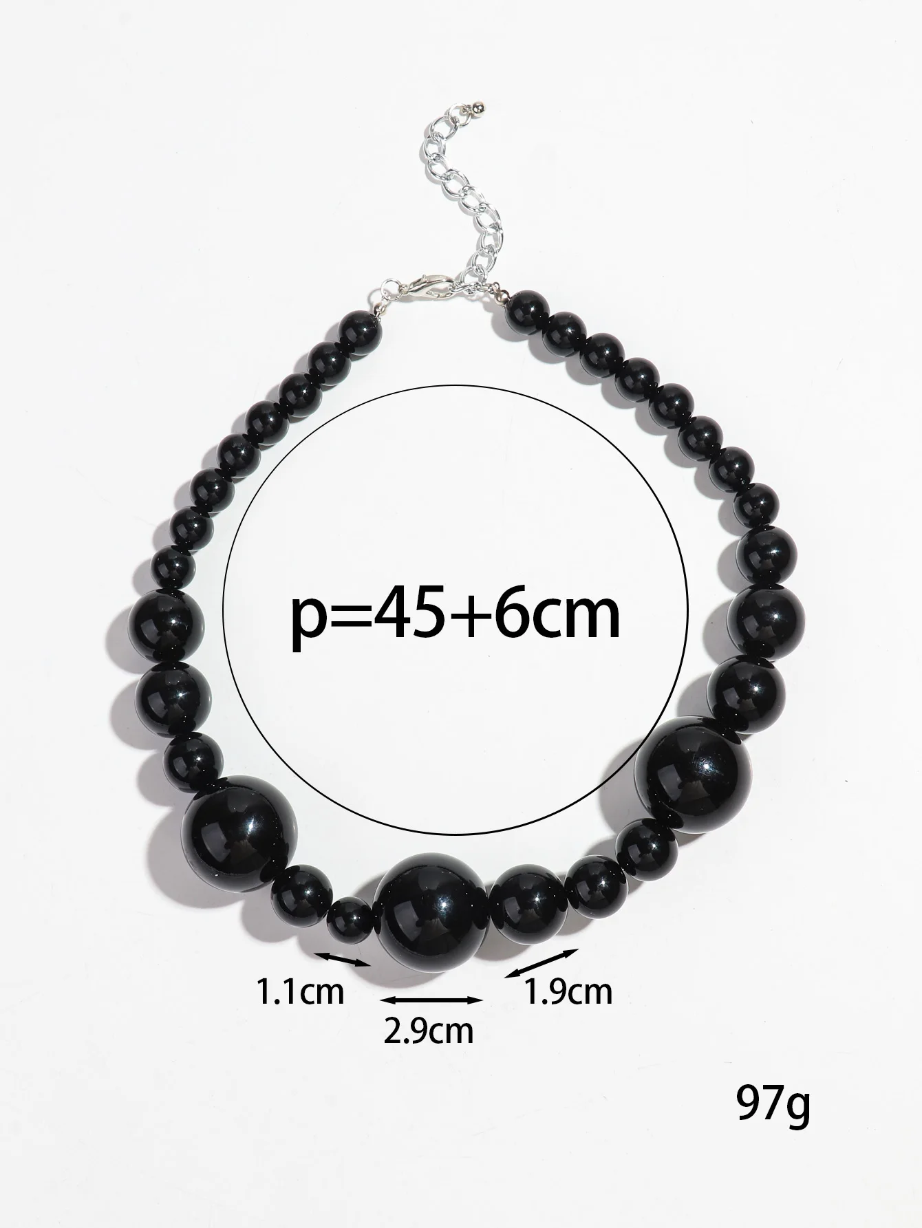 Neue Übertriebene Große Runde Perlen Halsband Halskette Für Frauen Punk Gothic Handgemachte Aussage Halskette Party Schmuck Geschenk Kragen Neue Übertriebene Große Runde Perlen Halsband Halskette Für Frauen Punk Gothic Handgemachte Aussage Halskette Party Schmuck Geschenk Kragen - Image 5