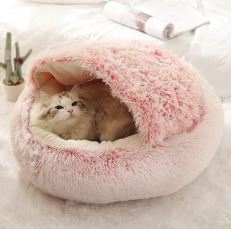 Autumn And Winter Soft Plush Pet Bed And Pet Bed Winter Warm And Cold Plush Comforter Nest Shell Cat Nest Semi-Enclosed Cat Nest Autumn And Winter Soft Plush Pet Bed And Pet Bed Winter Warm And Cold Plush Comforter Nest Shell Cat Nest Semi-Enclosed Cat Nest - Image 26