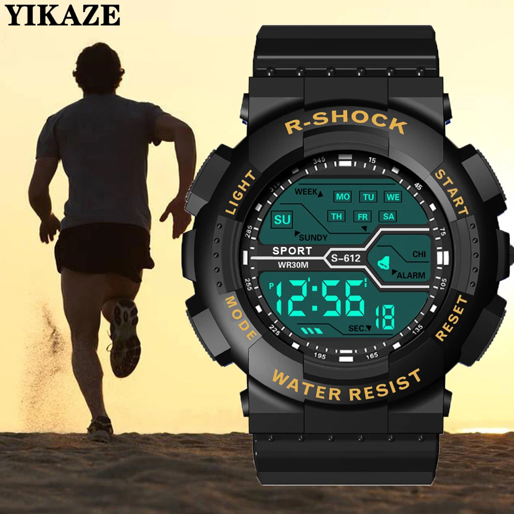 Outdoor Sport Männer Uhr Multifunktions Großen Bildschirm Led Elektronische Wasserdichte Leucht Militär Digitale Armbanduhren Reloj Hombre Outdoor Sport Männer Uhr Multifunktions Großen Bildschirm Led Elektronische Wasserdichte Leucht Militär Digitale Armbanduhren Reloj Hombre - Image 3