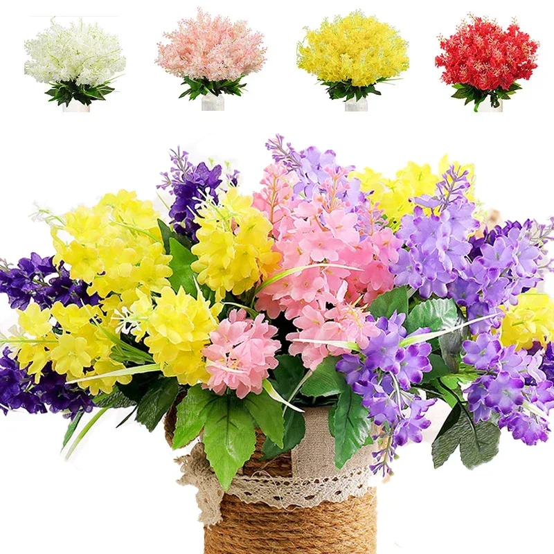 Outdoor Gefälschte Blumen Pflanzen Für Draußen Hängende Pflanzen Garten Veranda Fenster Box Home Hochzeit Dekor Künstliche Weiße Blumen Outdoor Gefälschte Blumen Pflanzen Für Draußen Hängende Pflanzen Garten Veranda Fenster Box Home Hochzeit Dekor Künstliche Weiße Blumen - Image 5