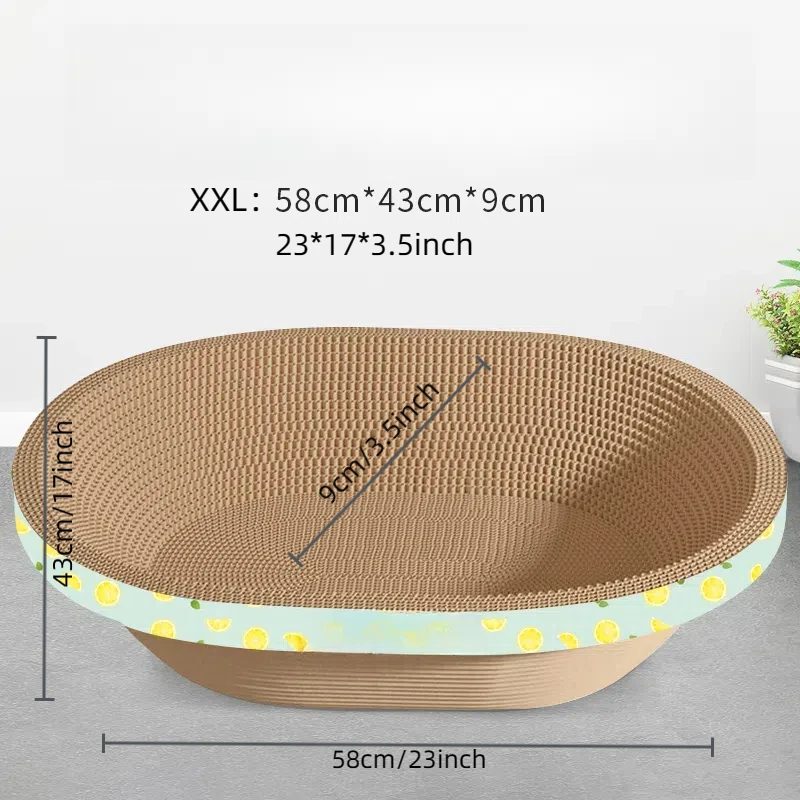 Cardboard Cat Scratchers Round Shape Scratching Bed Scratch Lounge For Kitten Play Scratch Cardboard Cat Scratchers Round Shape Scratching Bed Scratch Lounge For Kitten Play Scratch - Image 9