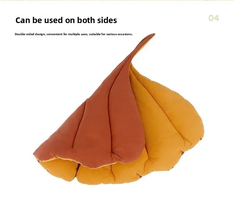 1/2Pcs Leaf Shaped Cat Bed And Pet Mat Soft Washable Reversible Non-Slip Cushion For Cats And Dogs Indoor Travel Camping Pet Bed 1/2Pcs Leaf Shaped Cat Bed And Pet Mat Soft Washable Reversible Non-Slip Cushion For Cats And Dogs Indoor Travel Camping Pet Bed - Image 19